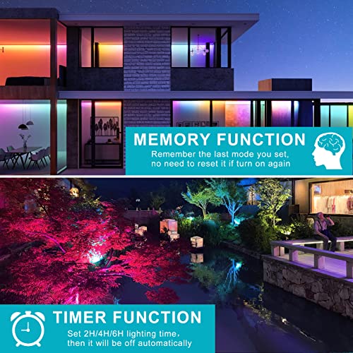 Meikee Solar Rgbw Led Wall Washer Light 4 In 1, Ip66 Waterproof Color Changing Solar Led Strip Lights Bar With Remote, Dimmable Solar Flood Light For Outdoor Indoor Halloween Christmas Stage Lighting #TOP4