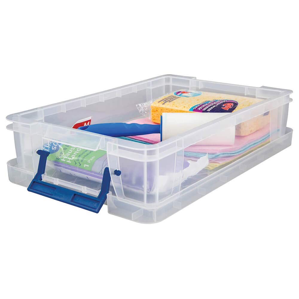 Fellowes Pudełka do przechowywania Bankers Box ProStore 5,5 l 5,5 litra, wymiary zewnętrzne: 395 x 253 x 90 mm (szer. x gł. x wys.), tworzywo sztuczne (PP), przezroczyste