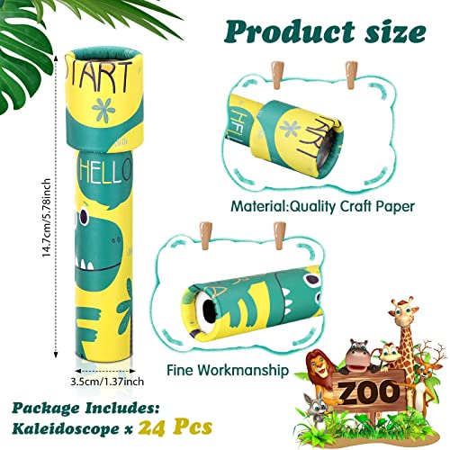 Sosation SOSATION-TOYS RETURN-01 24 Pcs Classic Kaleidoscopes Educational Toys Return Gifts Paper Tumble Tube Prism Lens Old Fashioned Vintage Toys Party Favor Valentines Gift thumb #1