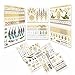 New Release, Dalin 6 Sheets Gold Silver Blue Body Temporary Metallic Tattoos Jewelry Inspired Bling Adult Temp Metallic Glitter Art Tattoos Long Lasting, Trendy Tattoo Designs - Angel Wings, Peacock, Feather, Flower, Butterfly and More