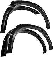 Tyger Auto TG-FF8D4148 Fender Flares for 2009-2024 Dodge Ram 1500 Classic - Paintable Smooth Textured Black 4PC, No-Drill Install