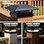 SIEDiNLAR 4x4 Solar Post Cap Lights 16 LEDs 2 Modes 3.5x3.5 4x4 Wooden Vinyl Post Light Waterproof Outdoor for Deck Fence Patio Garden Decor, Warm/Cool White (6 Pack, Black)