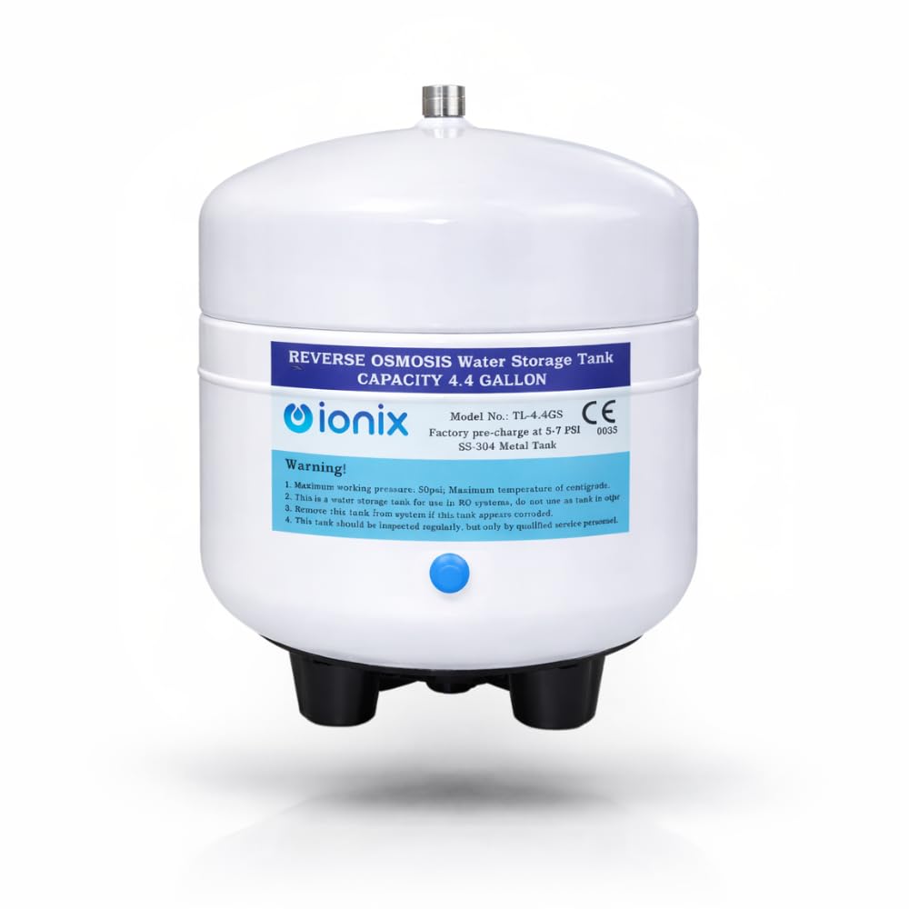 IONIX RO Stainless Steel 304 Pre-Pressurized Metal Pressure Tank with Tank Valve, Water Softener, 4.4 Gallons Capacity, Healthy Water for Your Family, Used by Top Indian Brands (Pack of 1)-image-39