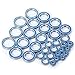 BRKRC 33Pcs RC Wheel Hub Chrome Steel Blue Rubber Sealed Bearings Set for 8s X-Maxx RC Car Upgrade Parts