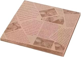 100-Pack Pre-Cut Parchment Paper Sheets, 6x6 Inch Natural Brown Baking Paper for Cooking, Sandwich Wrapping and Food Prep
