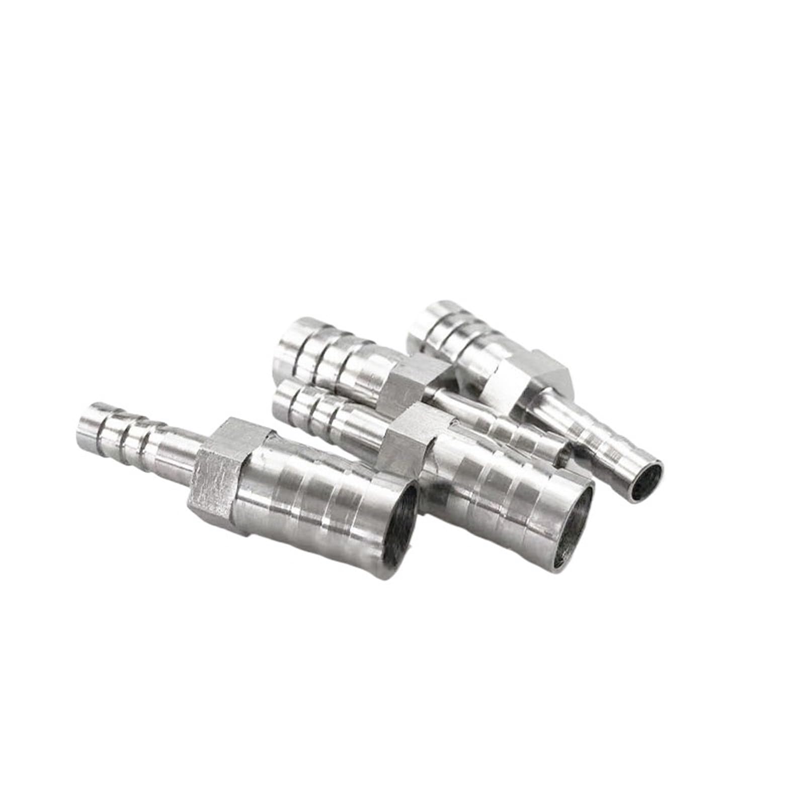 4mm 6mm 8mm 10mm 12mm 14mm 16mm 20mm 2 espiga for manguera recta de dos vías 304 conector reductor de instalación de tuberías de púas de acero inoxidable(25mm-50mm)