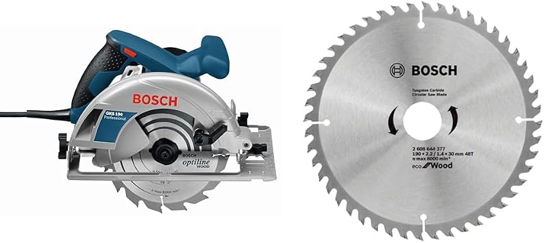 Bosch Professional GKS 190 Daire Testere & Eco Serisi Ahşap için Daire Testere Bıçağı 190 * 30 mm 48 Diş