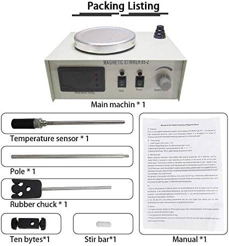 MXBAOHENG Magnetic Stirrer with Heating Plate 85-2A Hotplate Hot Plate Mixer (220V)