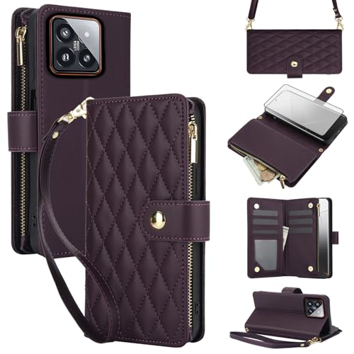Protection verre trempé Xiaomi 14 Pro avec porte-cartes antichoc
