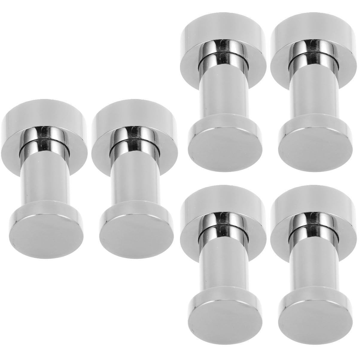 STOBAZA 6piezas Ganchos De Toalla Redondos De Latón Para Baño De Colgadores De Ducha y Percheros Para Puerta Fáciles De Instalar y Multifuncionales