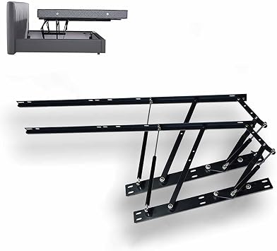 Balance Storage Bed Lift Mechanism Kit, Tatami Gas Spring Bed Storage Lift Hydraulic, Gas Hydraulic Strut Stay Lift Hinge for Bed Box Cabinet, Sofa Recliner or Bed with Bed BoxApplicable to 1.5m bed