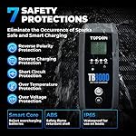 8A/3A/1A Car Battery Charger Automotive with Voltage Detection, 12V/6V TOPDON TB8000 Automatic Battery Maintainer, Lead…