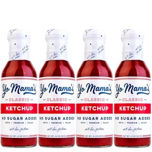 Yo Mama's Foods Keto Classic Ketchup – Pack of (4)