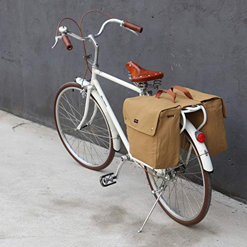 TOURBON Waterproof Canvas Bicycle Bike Rear Seat Carrier Luggage Storage Bag Cycling Double Roll-up Pannier Bag Rear… 5 TOURBON Waterproof Canvas Bicycle Bike Rear Seat Carrier Luggage Storage Bag Cycling Double Roll-up Pannier Bag Rear… - Image 6