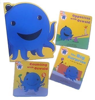 Toy 4 Books - Oswald Counting, Opposites, Big Surprise & I Love Big City Book