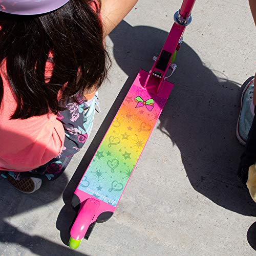 PlayWheels JoJo Siwa 2-Wheel Aluminum Folding Kids Scooter, Pink - Thumbnail 3