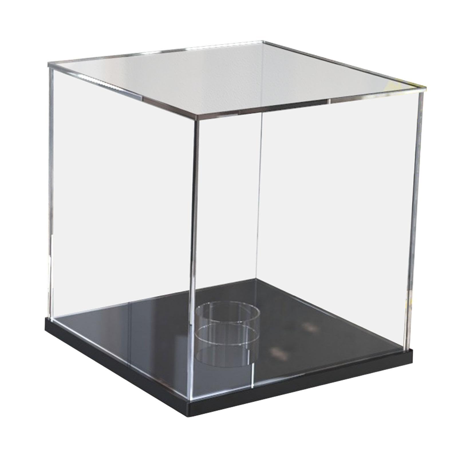 Boîte vitrine acrylique basketball et baseball noire pour collection