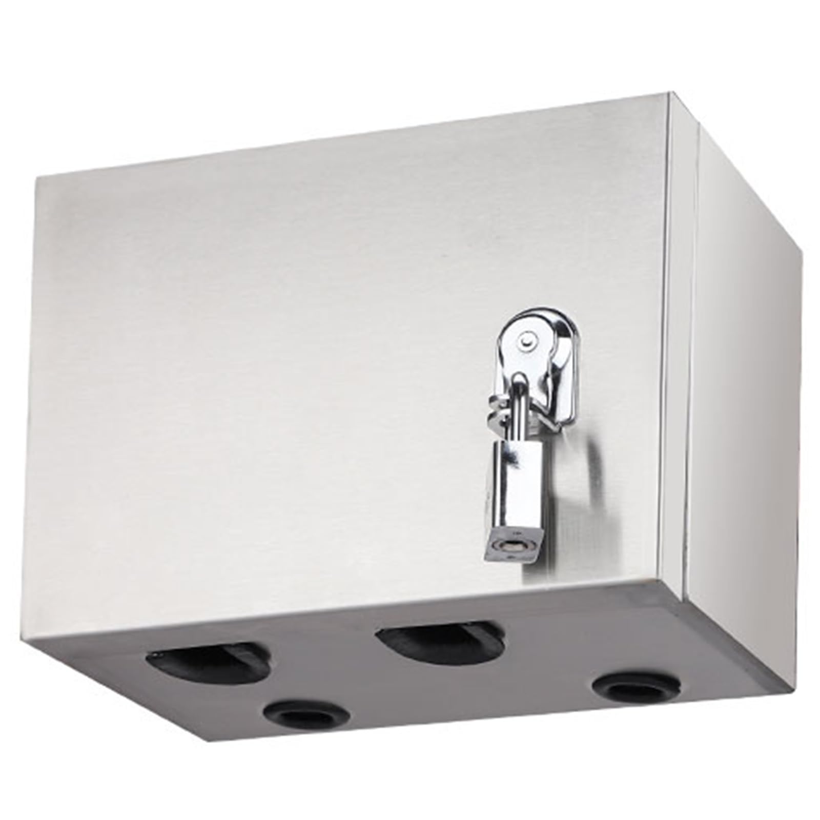 Scatola Elettrica con Serratura, Impermeabile, Piccola Scatola Di Giunzione, Acciaio Inossidabile 304, Facile Da Installare, for Interni/esterni(25x20x14cm/9.8x7.9x5.5in)
