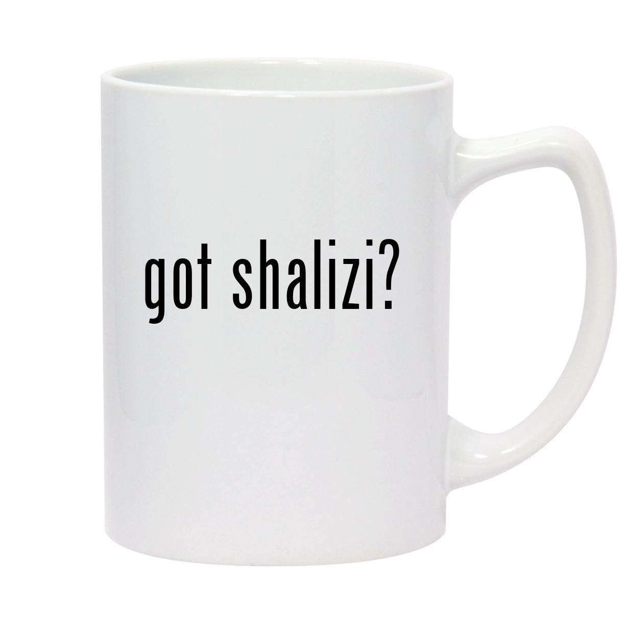got shalizi? - 14oz White Ceramic Statesman Coffee Mug