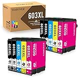 Rendimiento de impresión estándar: 603 XL El cartucho negro proporciona 500 páginas por cartucho, 603 XL el cartucho cian/magenta/amarillo da 350 páginas por cartucho (5% por porcentaje en papel A4)