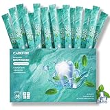 Mouthwash Travel Size Portable Packets to Go, Alcohol & Fluoride Free Fresh Mint MouthwashStrips for Superior Oral Hygiene,30 Individual Disposable Mouthwash Packs(Pack of 30)