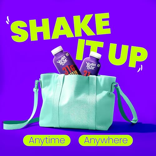 Image of Yogabar Protein Shake 31g with No Added Sugar, Double Chocolate Flavor, Low Fat, Rich Calcium, Ready-to-Drink Milkshake, 250ml, Pack of 6