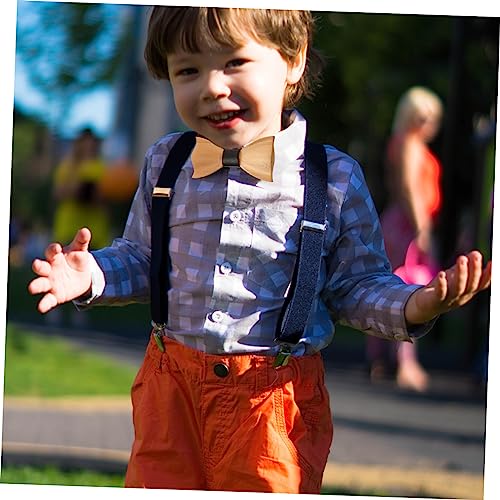 1pc Girl's Bow Tie Christmas Party Accessory Boy Girl Formal Tuxedo Bowtie for Collarless Shirts3