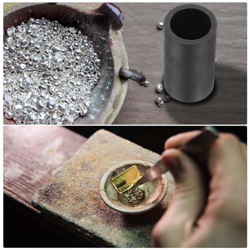 PATIKIL Ton Graphit Tiegel Schwarze Tasse 2\ X 2\ Zum Schmelzen Von Metall Gold Silber Kupfer Messing Legierung Perlen Schmuck 1 Stück