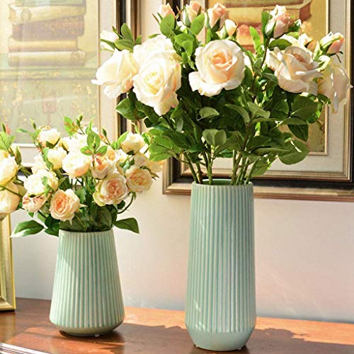 Vase céramique crack simulation déco fleur séchée bureau