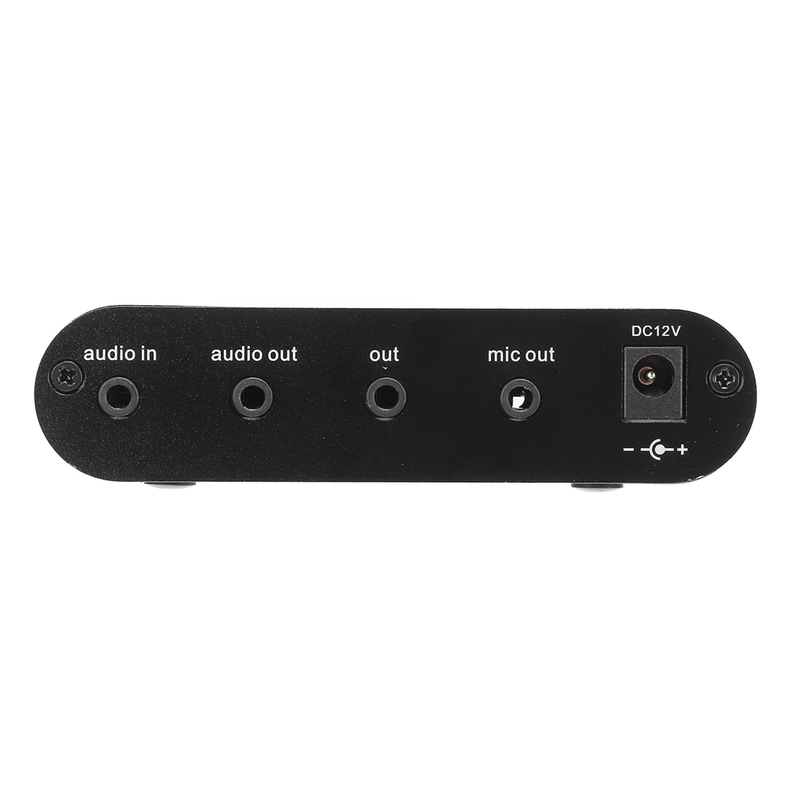 Petit Préamplificateur Audio Stéréo 3 Ports de Sortie Amplificateur de Casque ABS en Aluminium pour Haut-parleur Microphone Dynamique 6,5 Mm Interface à Condensateur 3,5 Mm