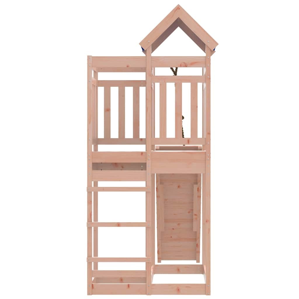 Torre da gioco in legno massiccio Douglas con piattaforma da 118 cm, rampa
