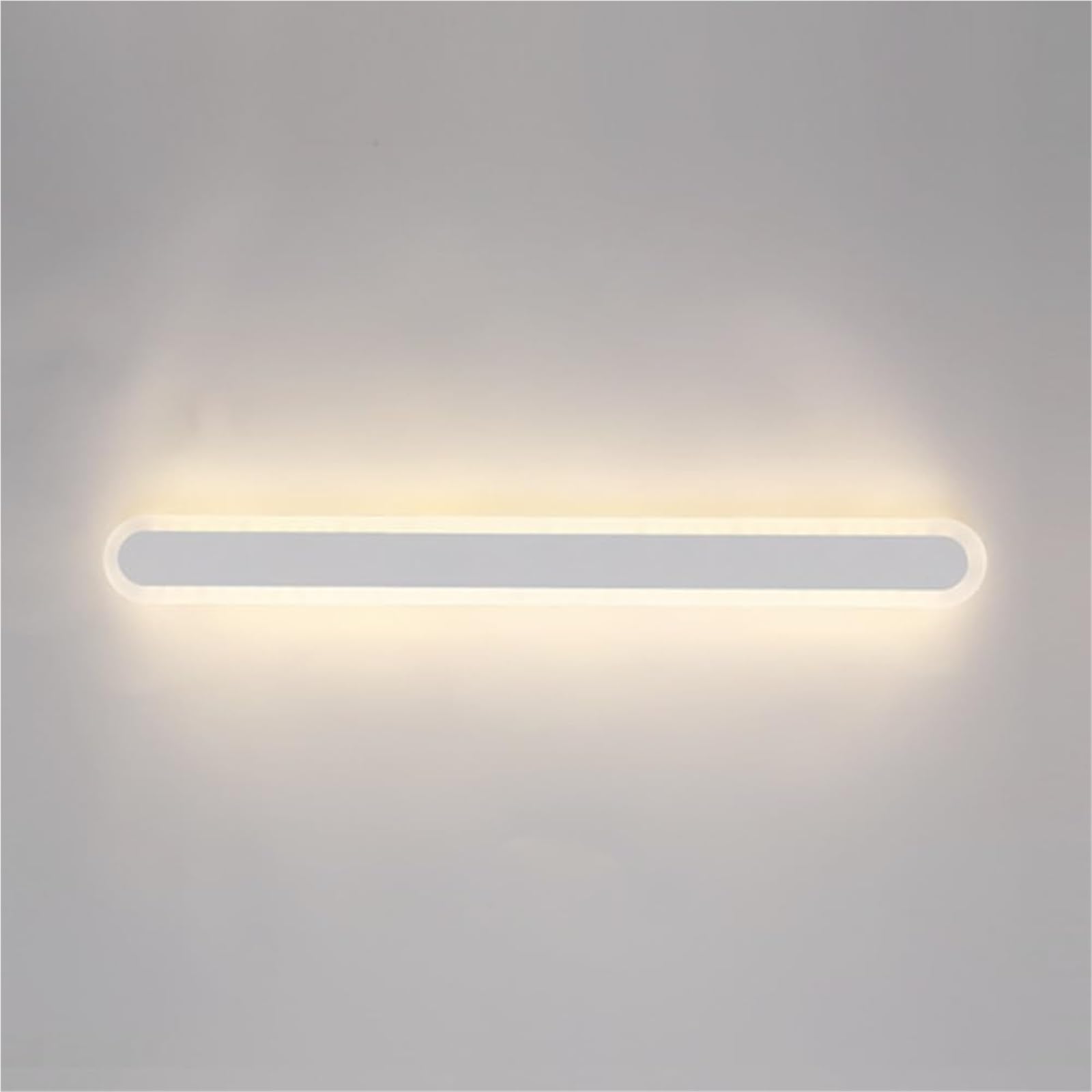 HCZKIUJY Wall Lamps & Sconces Outdoor Waterproof Linear Wall Light with Black Metal e and Acrylic Shade, Long Sconce, Decorative Courtyard Lighting Fixture, Background Atmosphere Lamps(White-100CM)
