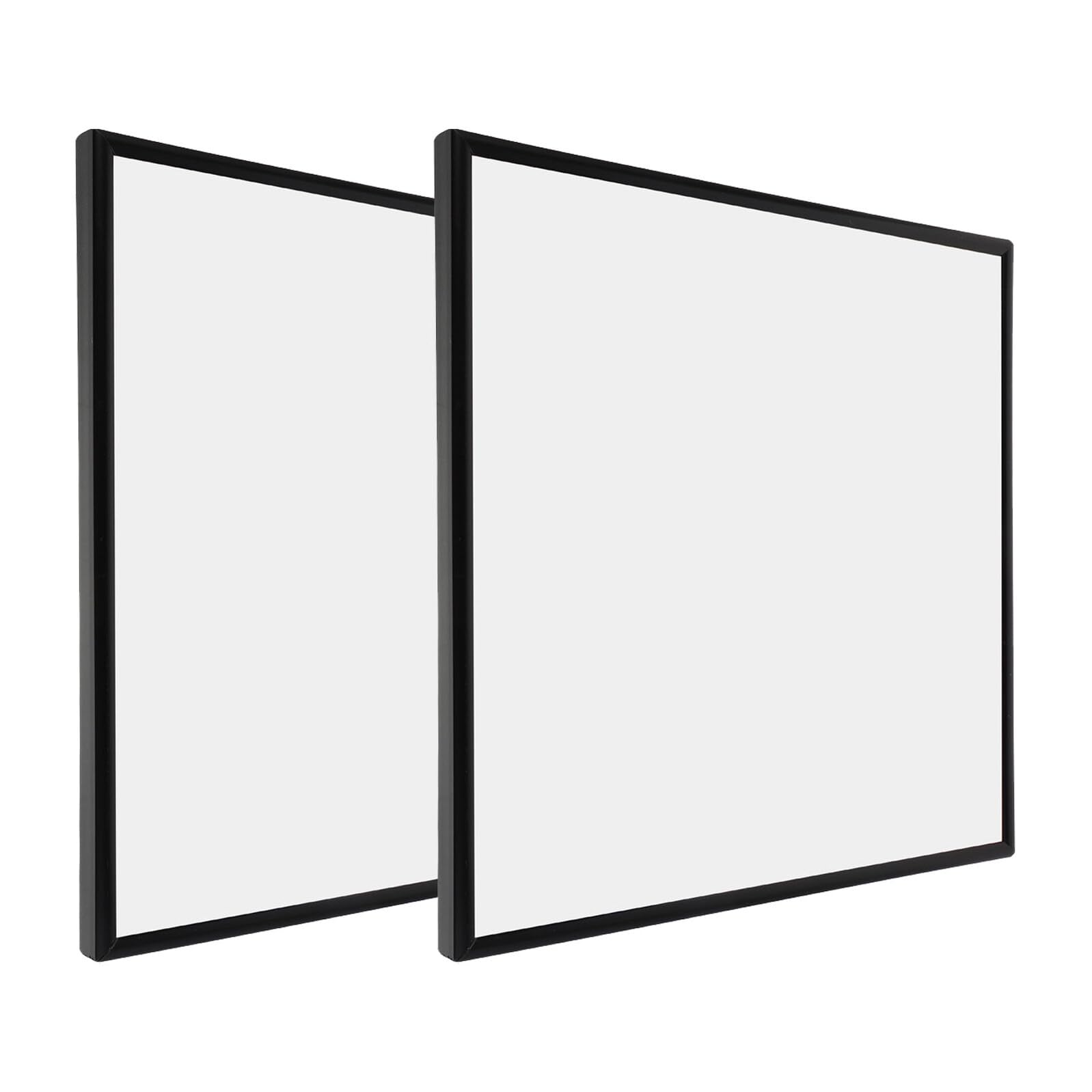2pezzi Espositore per Dischi in Vinile Cornice da Parete Organizer per Riporre Album Copertine di Dischi Nero Salvaspazio