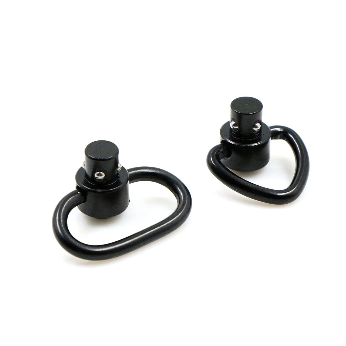 Qd Push Button Sling Swivel Girevoli Mount Girelle Clip Loop Strap Sgancio Rapido 1.25 Pollici Tattica Heavy Duty Fibbia Per Cinghie Tattiche Fionda Cintura For Rifle Pacchetto(4 Pezzi)