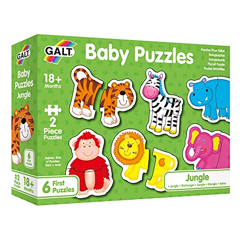 Galt Toys, Baby Puzzles - Jungle, Jigsaw Puzzles for Kids, Ages 18 Months Plus