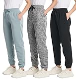 3 Pack: Women's Fleece Lined Jogger Sweatpants Women Womens Joggers Pants Sweat Warm Jogging Baggy Loungewear Pj Athletic White Gym Jogger Woman Gray Ladies Pans Para Mujer Pajama, Set 7, L