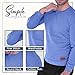 Men's Long Sleeve Waffle Thermal Shirt Top, Knitted Sweater, Sweatshirt for Men (US, Alpha, Small, Regular, Regular, Cornflower Blue, Crew-Neck)