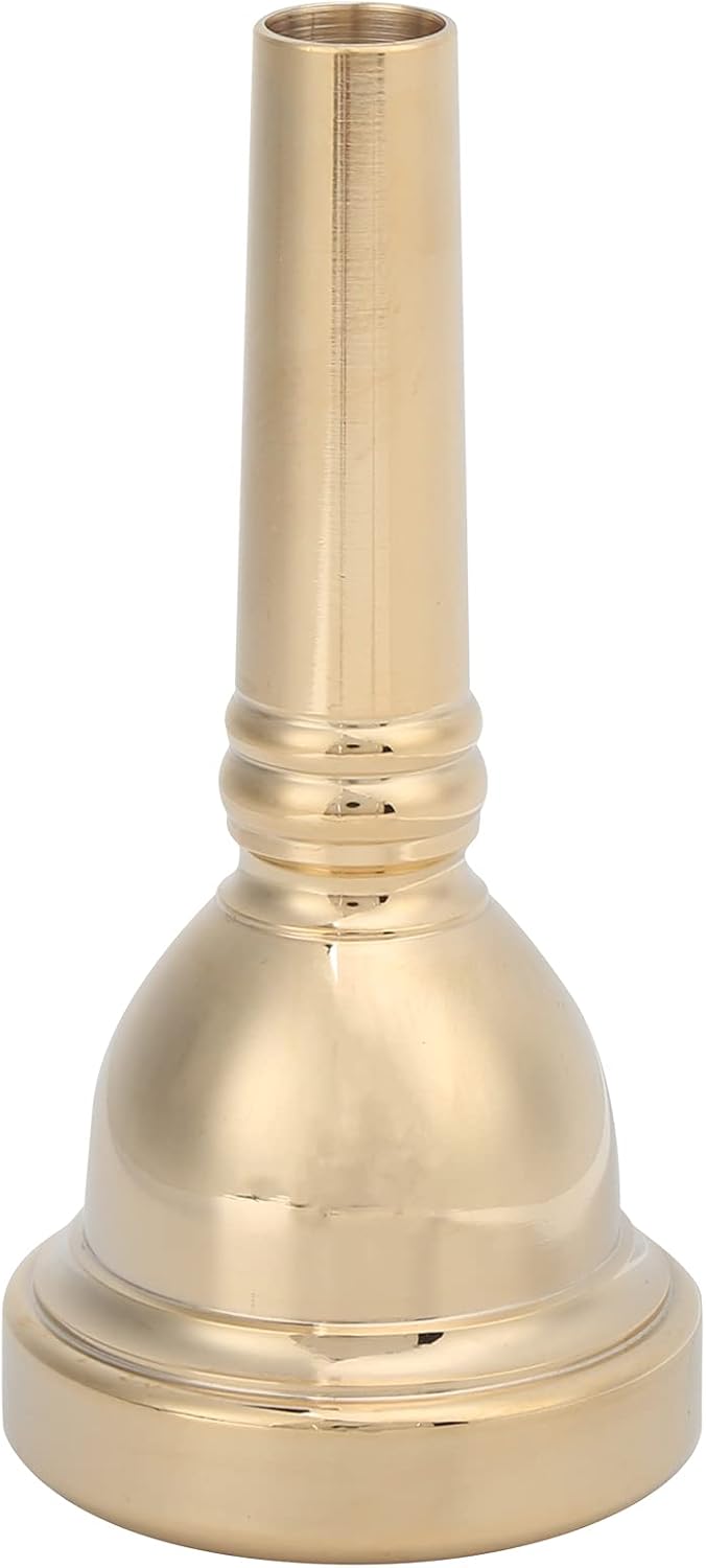 1 / 2in Copper Horn Mouthpiece | Sturdy & Tarnish - Proof for Tenor Trombone | Abrasion - Proof Musical Instrument Accessory/Brass Band/School Orchestra (Gold)