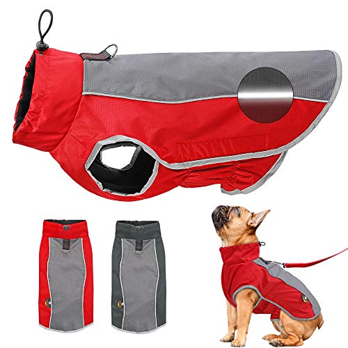 MNTT Jaqueta clássica para cães, roupas para passear ao ar livre, coletes para filhotes, capa de chu