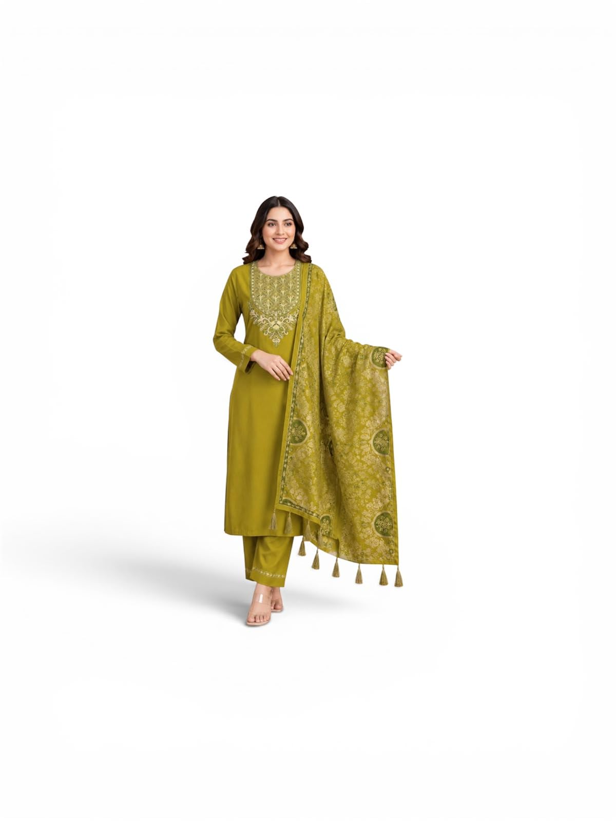 Women 3 Piece Suit Set Light Green-picture-48