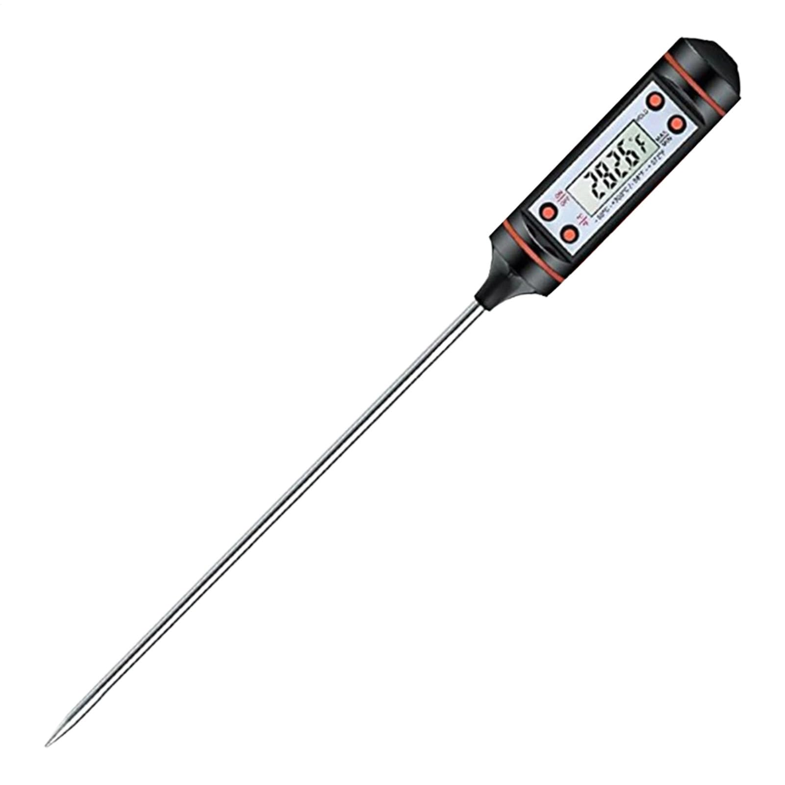 Termometro Digitale Per Carne E Alimenti - Sonda In Acciaio Inox, Display Retroilluminato, Ideale Per BBQ E Cucina