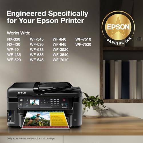 Epson C13T126120 Cartouche d'encre Noir : constance et finesse des pigments