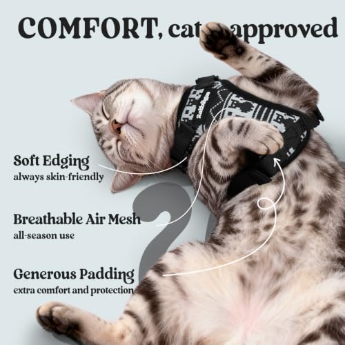 Image of rabbitgoo Cat Harness and Leash Set, Escape Proof Vest, Pixel Tabby