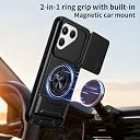 Glaxx Heavy Duty Ring Back Case Cover for Tecno Pova 7 - Kickstand, Camera Slider Protection with Magnetic Ring Rugged Bumper Hard Back Cover for Tecno Pova 7 gallery image