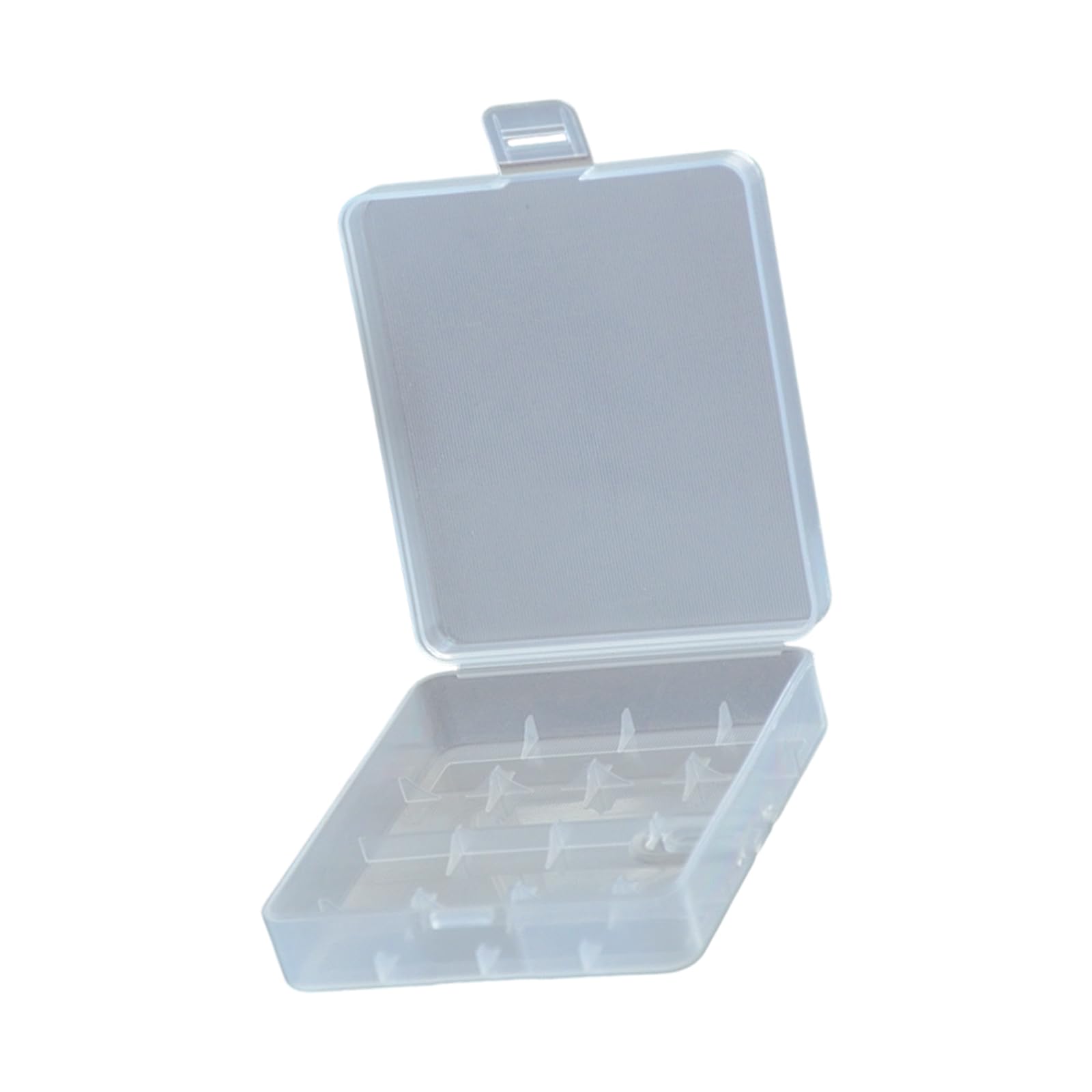 Boîte de rangement en polypropylène transparent idéale pour le stockage de piles au lithium 26650 - Boîte de rangement sécurisée - Boîte de rangement en polypropylène transparent