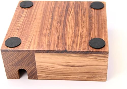 Miniatura 4 de Estación de tampón de café expreso, soporte para filtro de café, caja de golpeo de expreso, base de madera, cubo de café, gran alternativa para