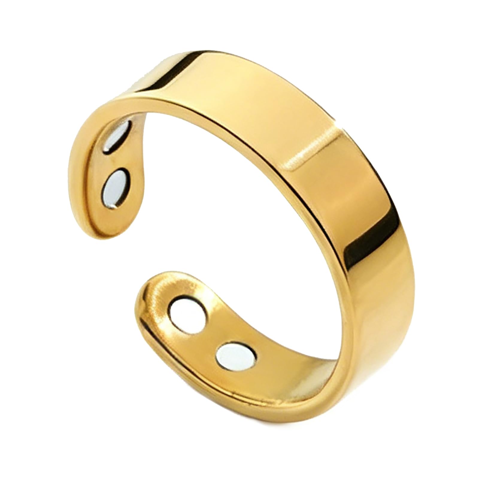 KVeaulse Anti Stress Ring für Damen & Herren Wechseljahre | Verstellbarer Edelstahl Anxiety Ring zur Entspannung im Alltag | Modischer Fingerring & Magnetring | Abnehmen Schlafqualität