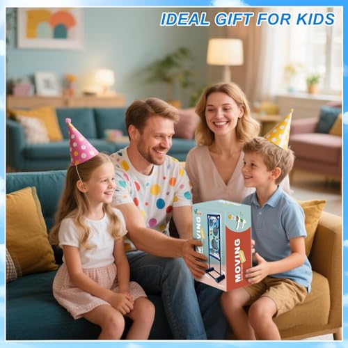Active Target Game Set for 5 6 7 8 9 10 11 12 Years Old Boys Girls Best Kids Birthday Gift with Moving Shooting Target 2 Foam Blasters and 18 Foam Balls - Compatible with Nerf Blasters