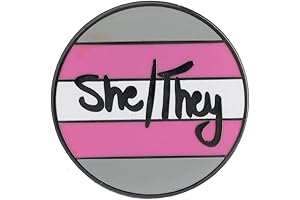 NonBinary SheThey Badge | LGBT+ Pride Gift Enamel Lapel Pin