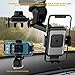 Wireless Car Charger, ZeeHoo Car Phone Holder Mount Wireless Charging 10W Compatible iPhone 13/12/Pro Max/Mini/S22/Z Flip 3/Note 20,Windshield Dash Air Vent Qi Phone Holder Auto-Clamping